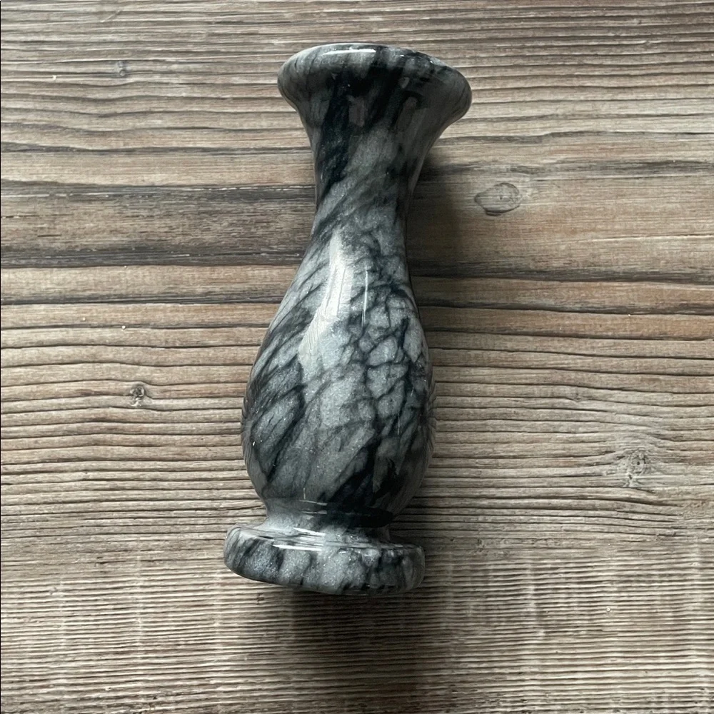 Elegant Black Marble Vase